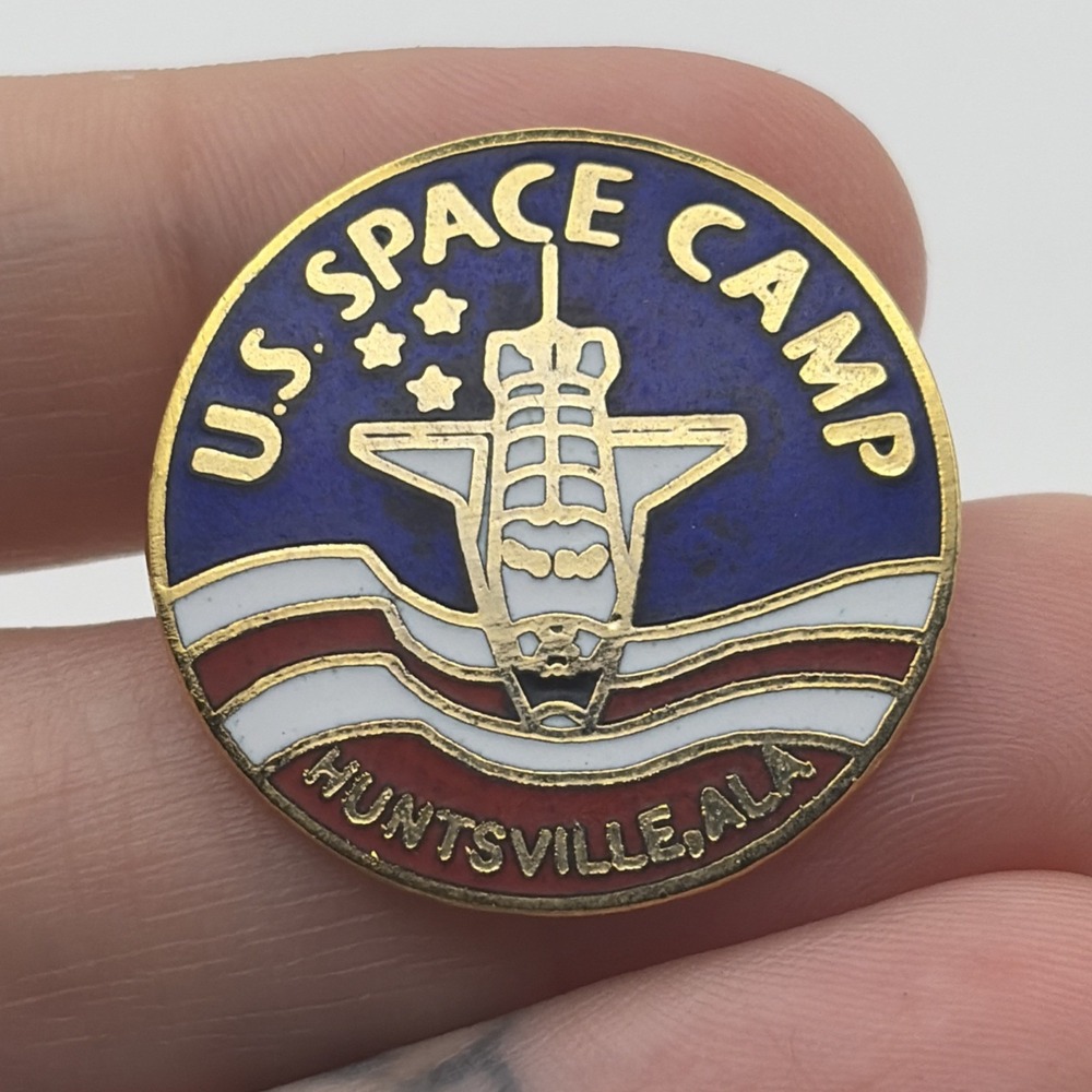 U.S. Space Camp Huntsville Alabama NASA Space Shuttle Lapel Hat Pin